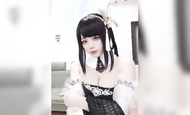 Jiuyan & Heytea Bời lời Cube Azur Lane Zhenhai Đôi trắng và đen (6)