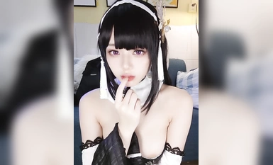 Jiuyan & Heytea Bời lời Cube Azur Lane Zhenhai Đôi trắng và đen (2)