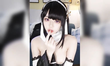 Jiuyan & Heytea Bời lời Cube Azur Lane Zhenhai Đôi trắng và đen (2)