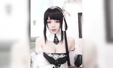 Jiuyan & Heytea Bời lời Cube Azur Lane Zhenhai Đôi trắng và đen (5)