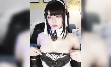 Jiuyan & Heytea Bời lời Cube Azur Lane Zhenhai Đôi trắng và đen (3)