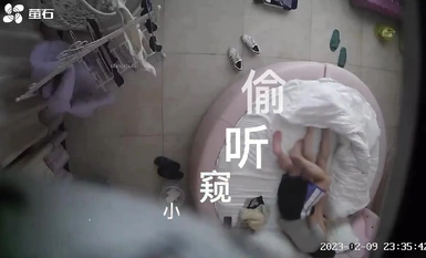 新台首發【螢石雲】大學生附近粉色圓床房酒店的情侶們 (11)