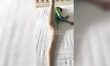 [ความคมชัดดีเยี่ยม❤️ร่างกายส่วนบน] นางระบำ "The Nutcracker" Fallen Goddess การเต้นรำเปลือยและเพศล่าสุด❤️ตำแหน่งที่ยากลำบากต่างๆ, เพศแฟนซี, น้ำแตก, การสำเร็จความใคร่, ม้าชิ้นเดียวผ้าไหมสีเทา (2)