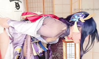 ✿勁爆硬核❤️二次元✿ 超淫三點全露出Cos雷電將軍▌浵卡▌掰穴鑒賞極品美鮑 口交龜頭責嫩穴榨精 滿足所有性幻想 (3)