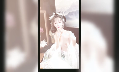 【ハイエンド絶対的な美しさ❤️ プライベート写真】超ホットなネット赤ニャーXiaoji金パートナー金魚kinngyo新作 "Cangwu Yao "画風が爆発するほど美しい強引な胸マンコは極限まで魅惑的 (2)