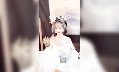 【高端絕美❤️私拍】超火爆網紅喵小吉黃金拍檔金魚kinngyo新作《蒼梧瑤》畫風美到爆炸 酥乳小穴誘人至極 (1)