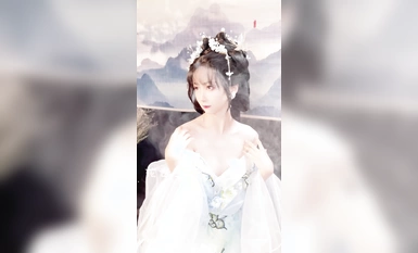 【高端絕美❤️私拍】超火爆網紅喵小吉黃金拍檔金魚kinngyo新作《蒼梧瑤》畫風美到爆炸 酥乳小穴誘人至極 (1)