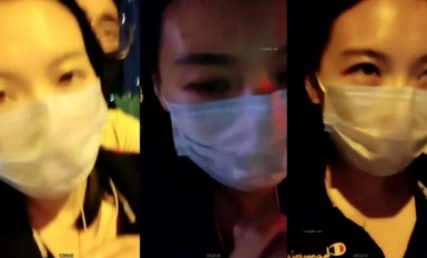 新人御姐，坐標江西，【迷人的反叛角色】，戶外勾搭，帶著美團外賣小哥哥，鑽進小樹林操逼 (2)