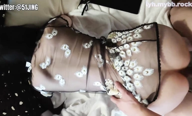 ☘สีขาวที่ตัดกันและความงามที่เข้มข้น☘Hookup master〖51jing〗แม่งกลางแจ้ง