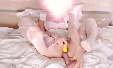 レースニーハイソックスを適用する (2)