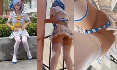 コレクションレベル神コミコン尾行密かに撮影ローリー美容COSレム極端な値狭い内側ヒップ女性トイレCDに飛び込む