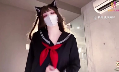 ✿淫物學妹✿ 網黃推特攝影師專屬學妹玩物▌雞教練▌JK女僕的隱藏菜單 可愛嫩蘿極致服務 白皙胴體嫩穴榨精