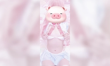 Gadis sekolah comel cos video melancap