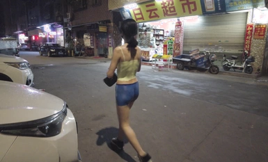 廣州白雲區 模特@小K彩繪街頭露出 (1)