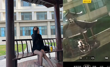 最新山東外事學院涼亭事件！教官與學生戶外涼亭啪啪啪多視角完整版影片流出！女上位坐在雞雞上不停的搖啊搖