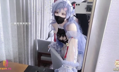 雞教練 網黃推特攝影師專屬學妹玩物 原神Cos甘雨の性體盛宴 爆乳白虎少女上位榨精 後入蜜臀激射