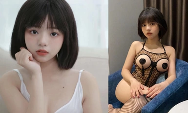 Vẻ đẹp là công lý. Một nữ sinh siêu thuần khiết đang được đàn ông chải chuốt sau lưng bạn trai. Cô thuần khiết đến mức có cảm giác như cô gái bên cạnh.