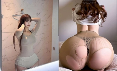 トップクラスエウレカブティック」顔面女神究極流出！爆裂無敵美巨尻過激ネット赤姐【YoYoFlower】最新プライベート撮影、2本指ジェン小道具子威このお尻絶対絶対息子(1)