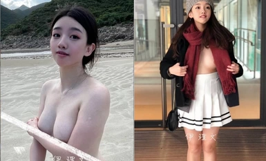 露臉才是王道！人不可貌相清純白皙無毛美鮑愛露出少女【伊理文】訂閱，大街超市商場景區各種人前露出 合集（2）