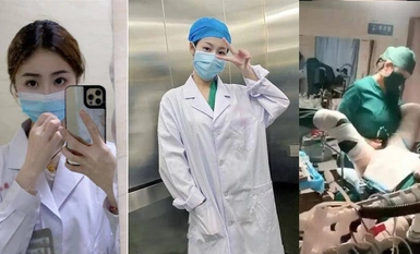 Are all small hospitals so wild nowadays? White angels, innocent nurses, helping patients with airplanes, giving blowjobs, and operating in the operating room! The doctors and nurses who work there must be well paid.