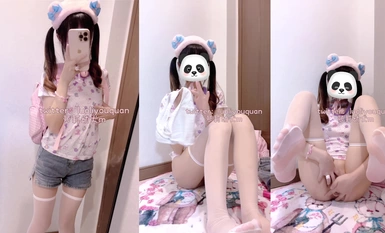 Puppy m Customized Hot Pants White Silk