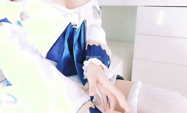 Misaki Suzuki Genshin Impact COS collection-Genshin Impact Barbara Shiras ช่วยตัวเองเดี่ยว