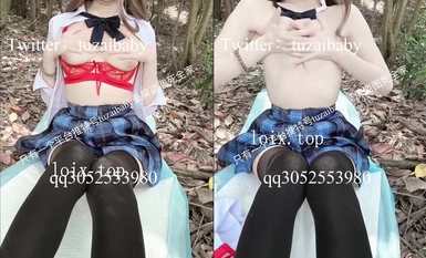 tuzaibaby ชอบฉีดน้ำในป่า