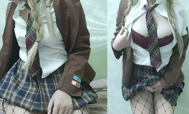 Jiujiu JK fishnet stockings