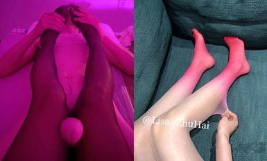 최신 $666 텔레그램 그룹 복지 ~ 주하이 아름다운 다리와 발 미스 트위터 레드 [Lisa_ZhuHai] 비공개 촬영 ~ 거북이 책임 쥐어 짜기 정액 맨발 스타킹 밀어 오일 정액 샷 편집 (2)