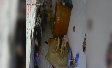 Pemilik sebuah gudang pakaian telah diseret dan dirogol ketika dia sedang menyusun barang.