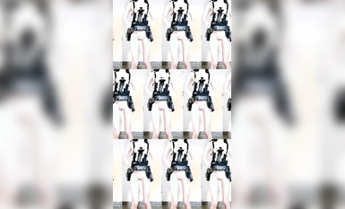 Mina-senpai (ซอสไวน์เล็กน้อย) สาวใช้ถุงเท้าดำ