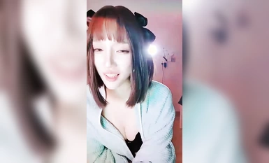 짧은 머리 귀여운 메쉬 얼굴 여신 딩코프 (1)