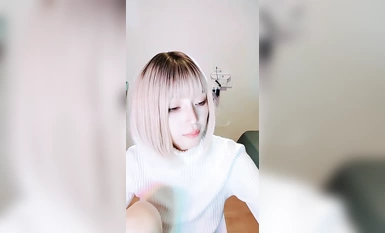 짧은 머리 귀여운 메쉬 얼굴 여신 딩코프 (2)