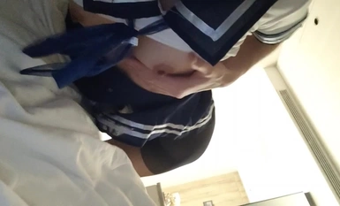 바다 속 순수하고 긴 다리의 여학생들 (3)