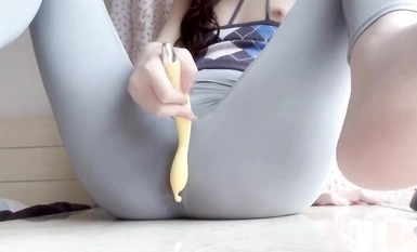 Ginger print sweater yoga pants