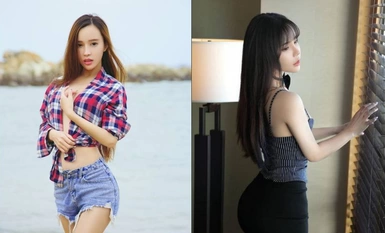 12月最新頂推，對白淫盪，秀人網極品女神【艾小青】劇情私拍，亞太負責人女經理談業務勾引客戶啪啪，道具肉棒全程騷叫不停 (2)