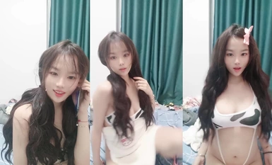 G奶大學生，奶子好漂亮【大白兔糖糖】白花花的少女肉體，居然還是個一線天饅頭逼，撅起來瞬時讓你勃起！ (5)