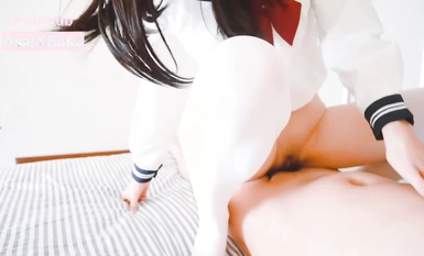 JK cute na batang babae na may salamin [AsamiSusu Susu] Sampung baso, siyam ay slutty at ang isa ay niloloko.