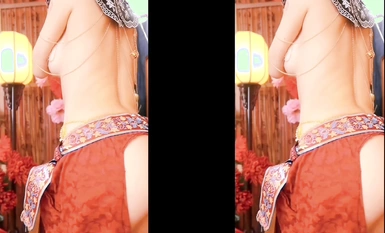 超爆款推特女神『鈦合金TiTi』最新內部私拍_極品玉妃旗袍_爆乳近景_露點露臉(2)