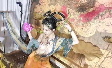 超爆款推特女神『钛合金TiTi』最新内部私拍_极品玉妃旗袍_爆乳近景_露点露脸(3)