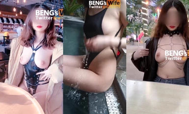 推特極品長腿大奶NTR綠帽淫妻控【阿崩】最新會員福利流出，各種公共場合露出約炮單男4P合集（11）