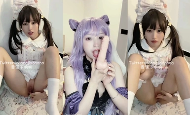 高顏值清純00後福利姬【香蕉不吶吶】 最新VIP訂閱露臉福利合集（1）