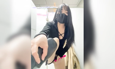 ถุงน่องสีดำขายาวห้องน้ำสาธารณะเทพธิดาเอเชียลินน์คอลเลกชัน 21 ชั่วโมง (28)