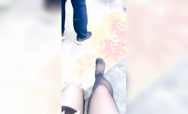 아웃도어 롱 레그 블랙 실크 여신 데이지 (4)