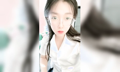 Youth College Girl with Glasses@小香pell standard welfare show pangalawang episode (7)