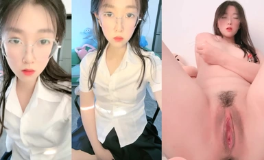 Youth College Girl with Glasses@小香pell standard welfare show pangalawang episode (7)