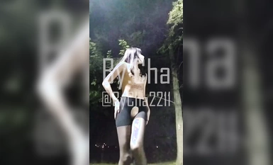 Pakej hadiah Tahun Baru 2024 yang besar! Cabaran melampau luar ke siling, selebriti Twitter [Cha Xiaoli-Wu Han] - latihan stoking hitam larut malam kung fu