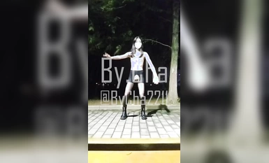 Pakej hadiah Tahun Baru 2024 yang besar! Cabaran melampau luar ke siling, selebriti Twitter [Cha Xiaoli-Wu Han] - latihan stoking hitam larut malam kung fu