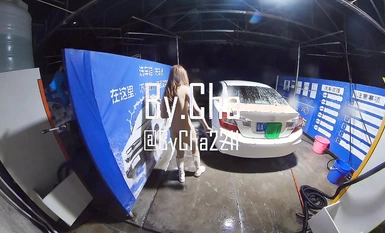 แพ็คเกจของขวัญปีใหม่ชิ้นใหญ่ปี 2024! ความท้าทายกลางแจ้งสุดขีดถึงเพดานคนดัง Twitter [Zha Xiaoli-Wu Han] ล้างรถและอาศัยอยู่ที่ Jinbo No. 1, Guangzhou