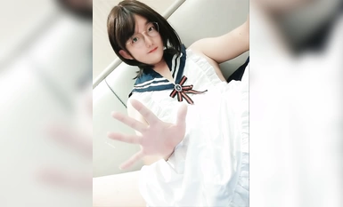 The latest 2024 heavyweight! Newcomer exposed face Twitter high face value pure and innocent cute new mirror TS mother [white small white] private shoot, delicate and well-behaved love, Ziwei snogging geeks straight men favorite Collection (1)